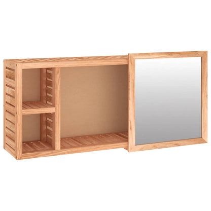 Spiegelschrank 80x17x34 cm Massivholz Nussbaum