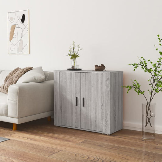 Sideboard Grau Sonoma 80x33x70 cm Holzwerkstoff