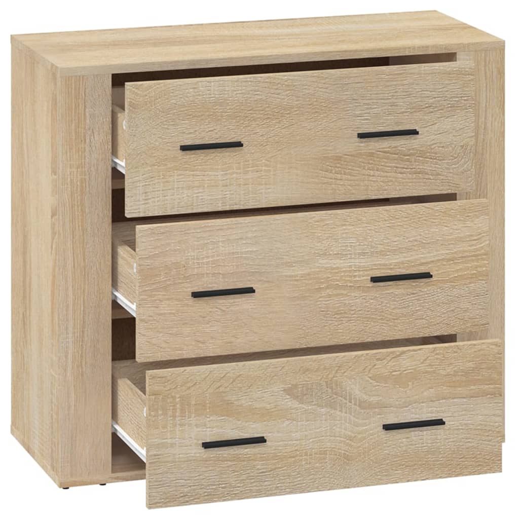 Sideboard Sonoma-Eiche 80x33x70 cm Holzwerkstoff