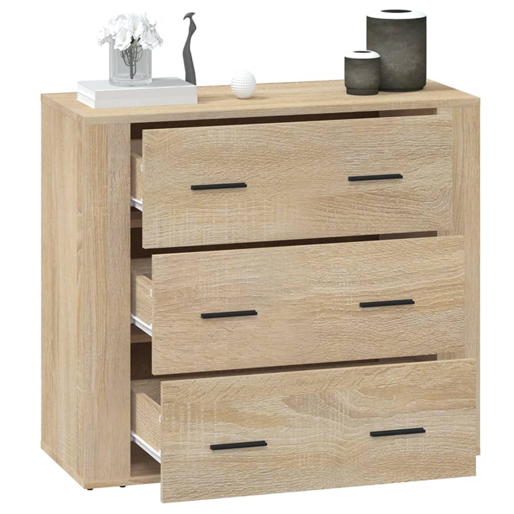 Sideboard Sonoma-Eiche 80x33x70 cm Holzwerkstoff