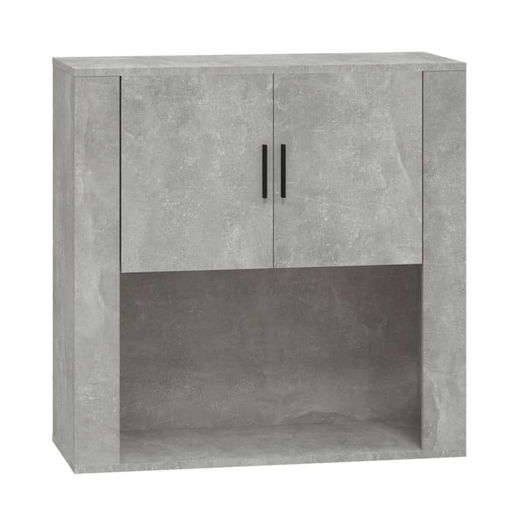 Wandschrank Betongrau 80x33x80 cm Holzwerkstoff