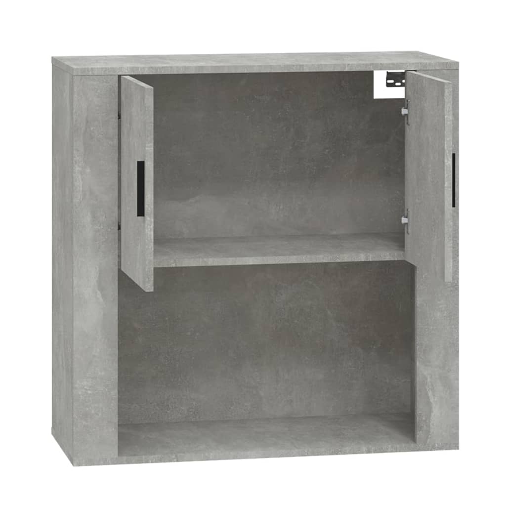 Wandschrank Betongrau 80x33x80 cm Holzwerkstoff