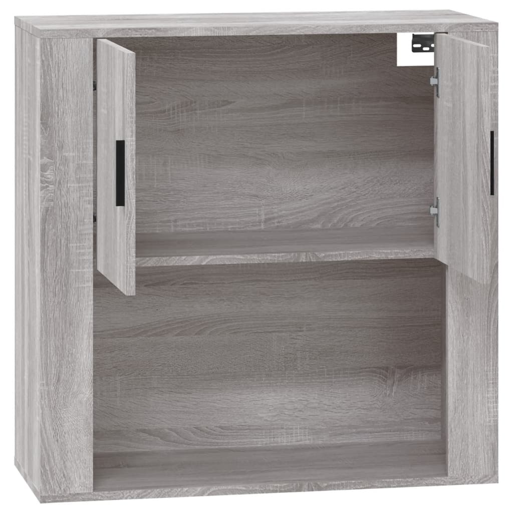 Wandschrank Grau Sonoma 80x33x80 cm Holzwerkstoff