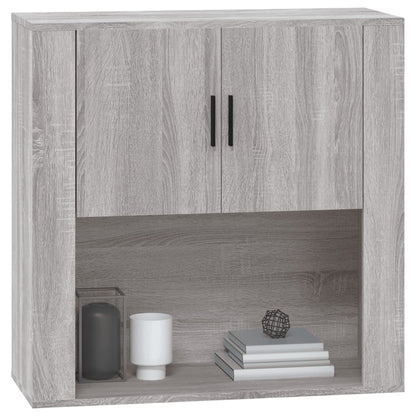 Wandschrank Grau Sonoma 80x33x80 cm Holzwerkstoff