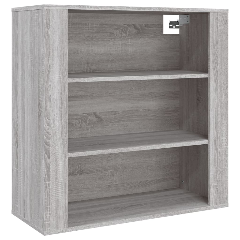 Wandschrank Grau Sonoma 80x33x80 cm Holzwerkstoff