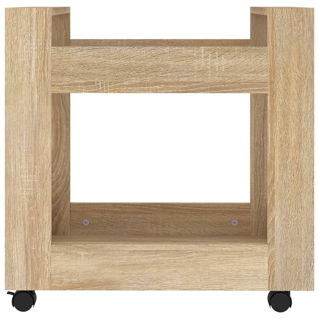 Bürowagen Sonoma-Eiche 60x45x60 cm Holzwerkstoff
