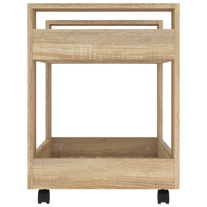 Bürowagen Sonoma-Eiche 60x45x60 cm Holzwerkstoff