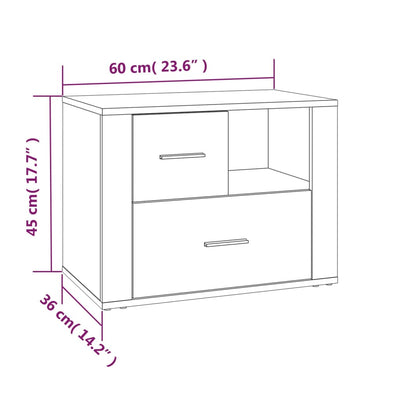 Nachttisch Sonoma-Eiche 60x36x45 cm Holzwerkstoff