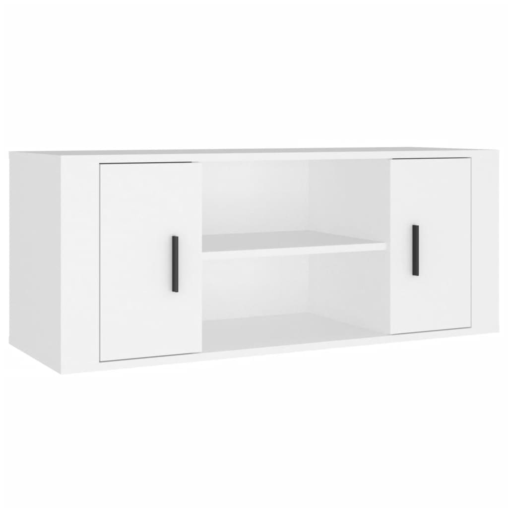 TV-Schrank Weiß 100x35x40 cm Holzwerkstoff