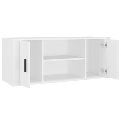 TV-Schrank Weiß 100x35x40 cm Holzwerkstoff