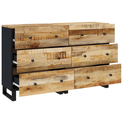 Sideboards 2 Stk. 60x33x75 cm Raues Mangoholz