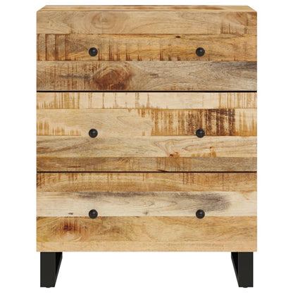 Sideboards 2 Stk. 60x33x75 cm Raues Mangoholz