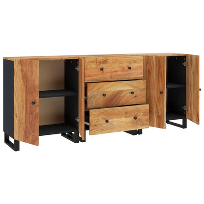 Sideboards 3 Stk. Massivholz Akazie