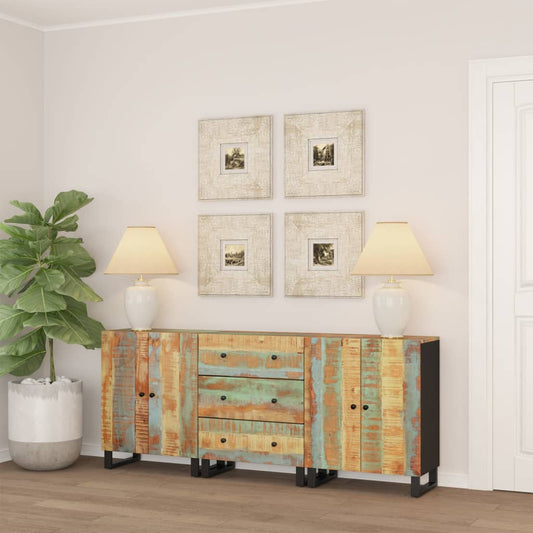 Sideboards 3 Stk. Altholz Massiv