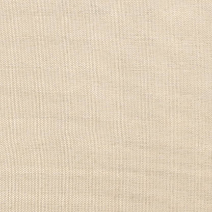 Bettgestell ohne Matratze Creme 140x190 cm Stoff