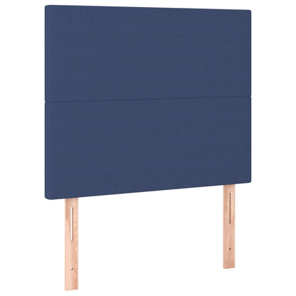 Kopfteile 2 Stk. Blau 80x5x78/88 cm Stoff