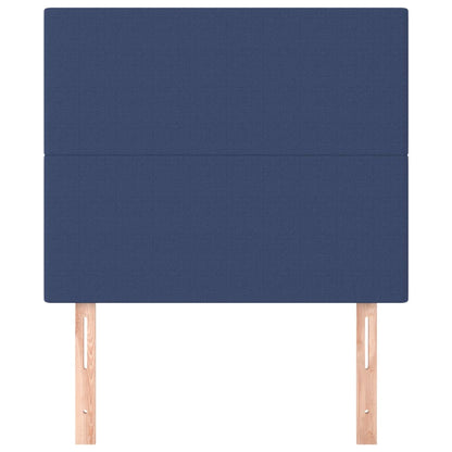 Kopfteile 2 Stk. Blau 80x5x78/88 cm Stoff