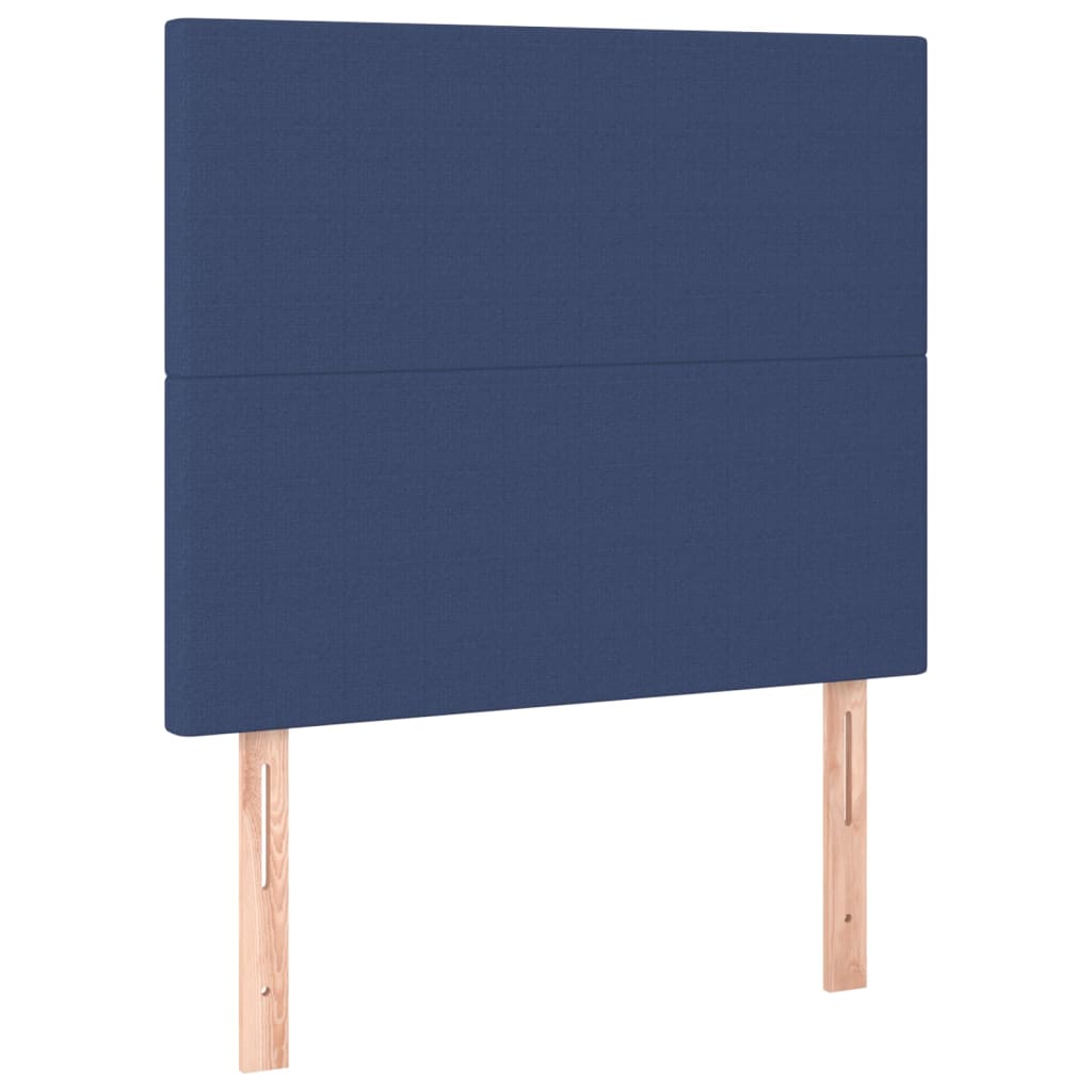 Kopfteile 2 Stk. Blau 90x5x78/88 cm Stoff