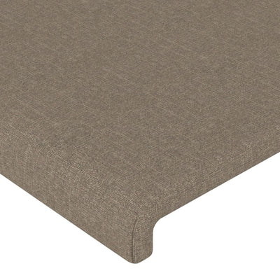 Kopfteile 4 Stk. Taupe 72x5x78/88 cm Stoff