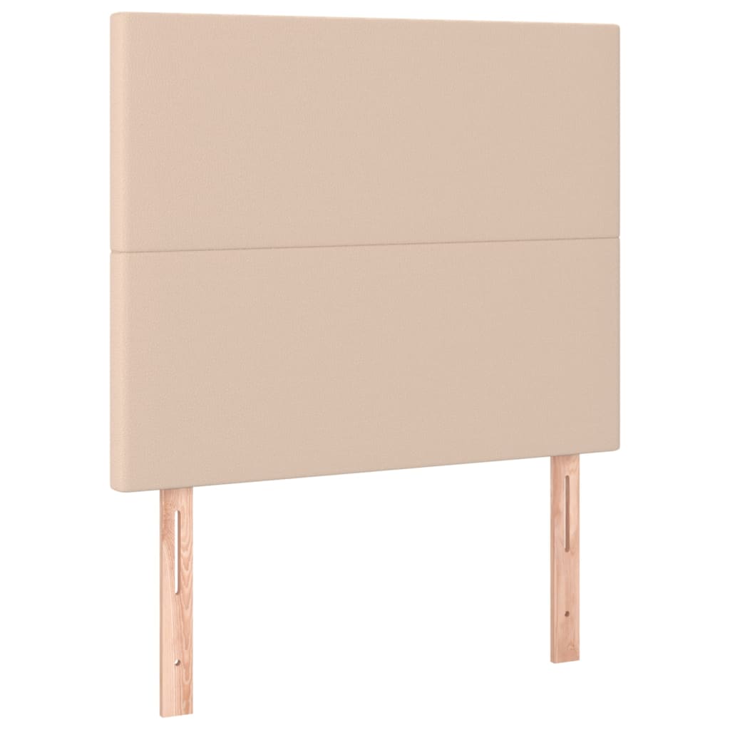 Kopfteile 2 Stk. Cappuccino-Braun 80x5x78/88 cm Kunstleder