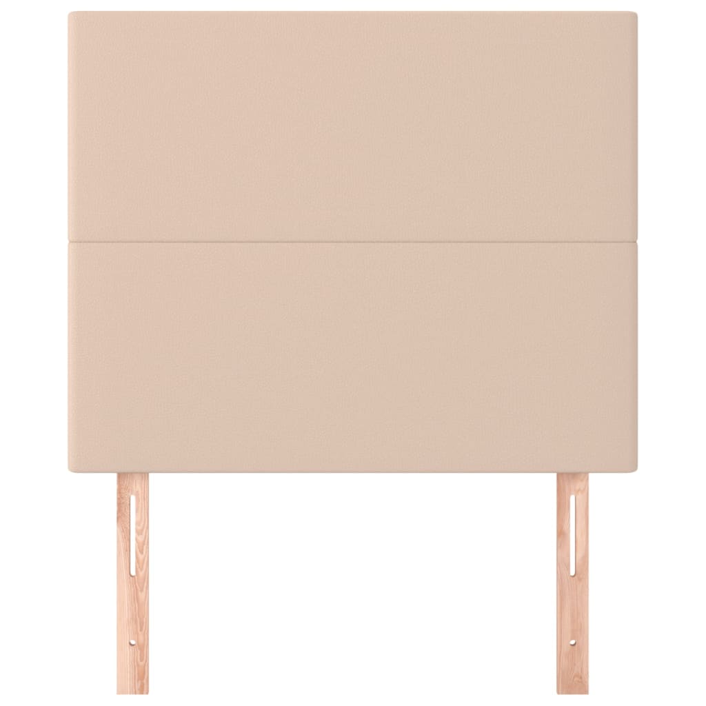 Kopfteile 2 Stk. Cappuccino-Braun 80x5x78/88 cm Kunstleder