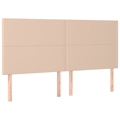 Kopfteile 4 Stk. Cappuccino-Braun 80x5x78/88 cm Kunstleder