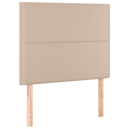 Kopfteile 2 Stk. Cappuccino-Braun 90x5x78/88 cm Kunstleder