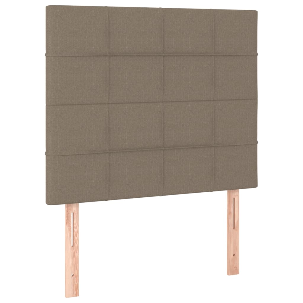 Kopfteile 2 Stk. Taupe 90x5x78/88 cm Stoff