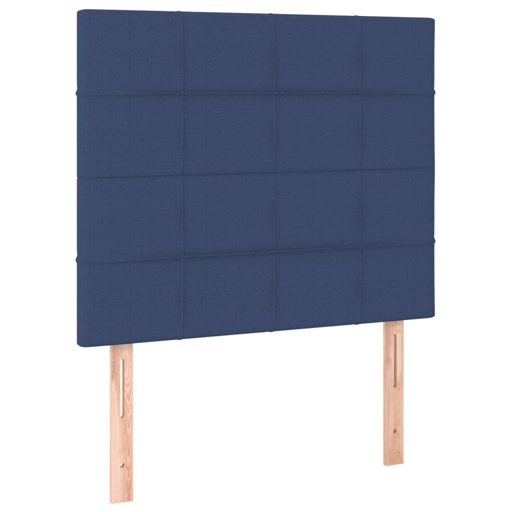 Kopfteile 2 Stk. Blau 90x5x78/88 cm Stoff