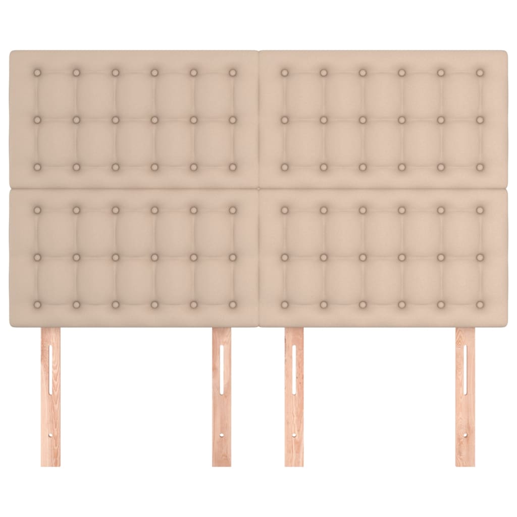 Kopfteile 4 Stk. Cappuccino-Braun 72x5x78/88 cm Kunstleder