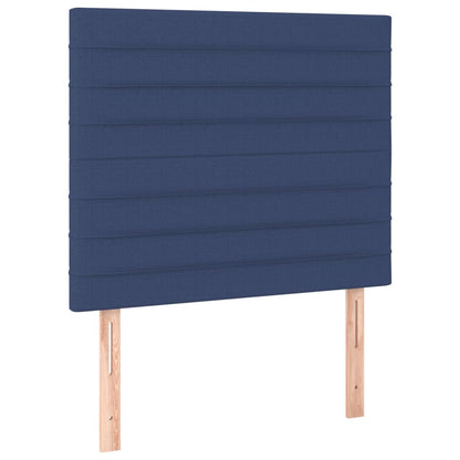 Kopfteile 2 Stk. Blau 80x5x78/88 cm Stoff