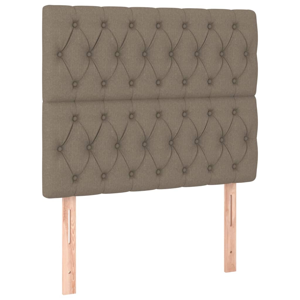 Kopfteile 2 Stk. Taupe 90x7x78/88 cm Stoff