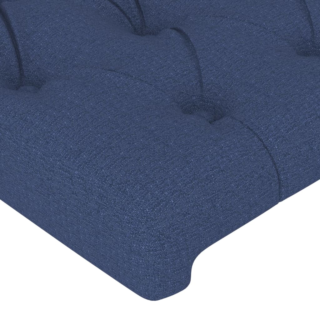 Kopfteile 4 Stk. Blau 80x7x78/88 cm Stoff