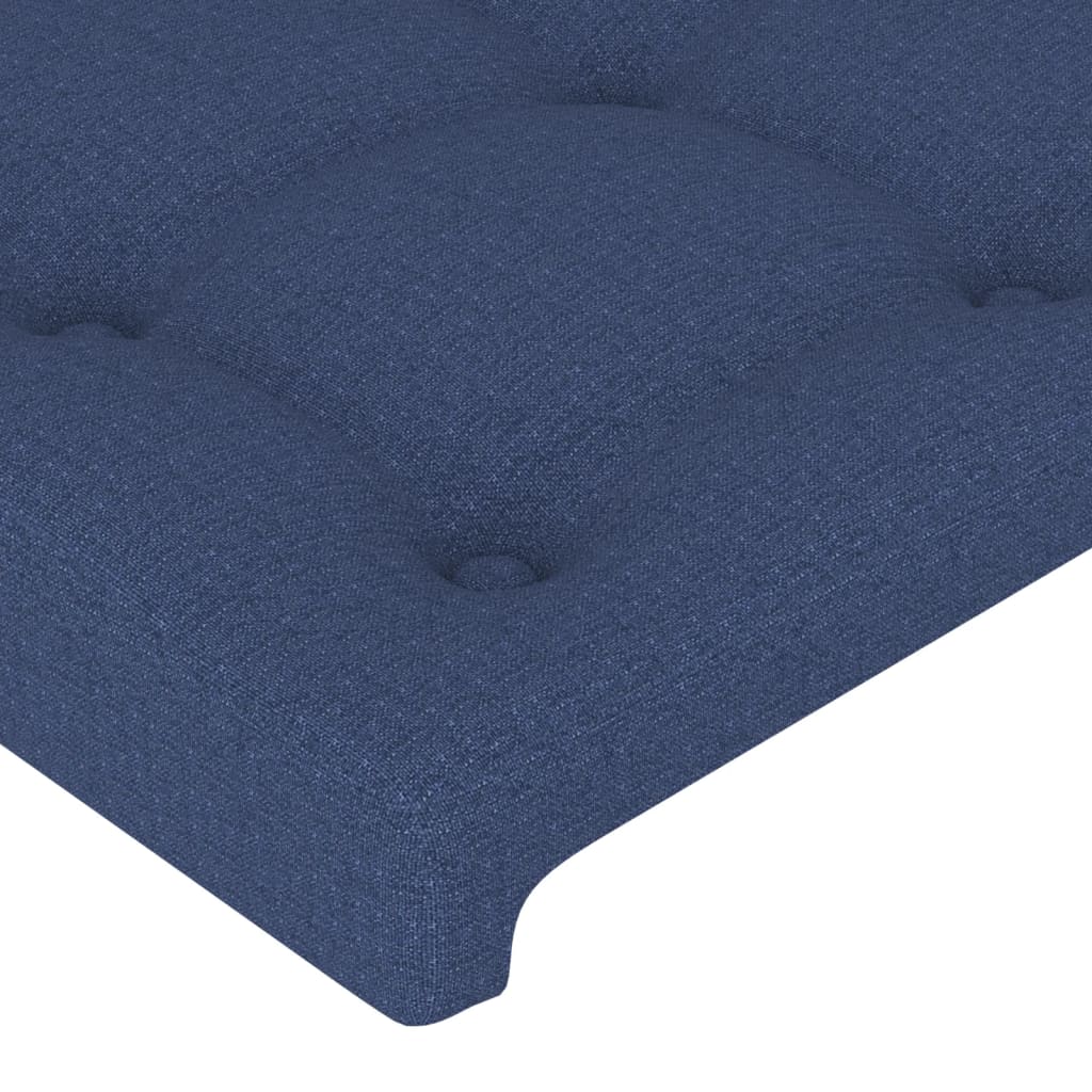 Kopfteile 4 Stk. Blau 80x5x78/88 cm Stoff