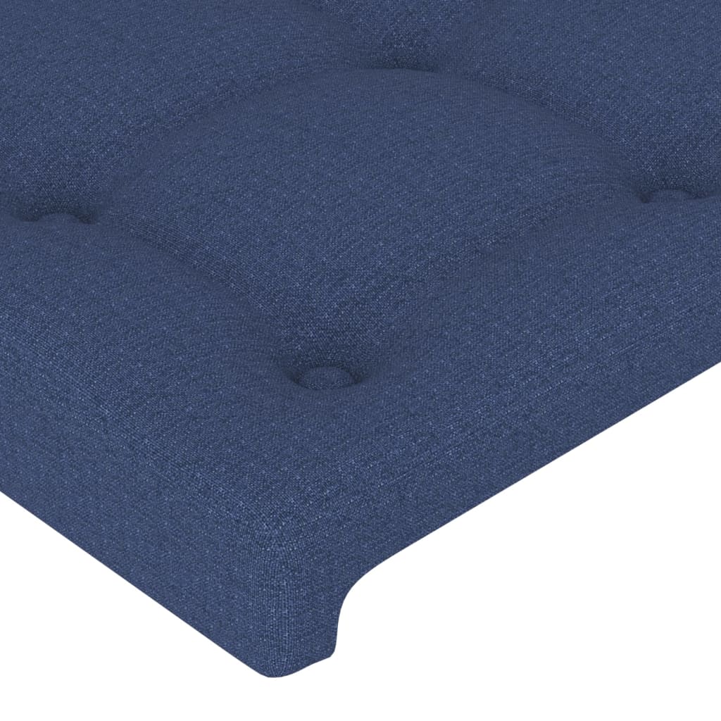 Kopfteile 4 Stk. Blau 100x5x78/88 cm Stoff