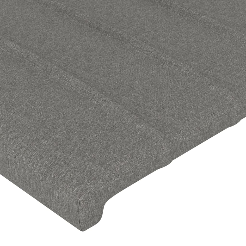 Kopfteil mit Ohren Dunkelgrau 93x23x78/88 cm Stoff