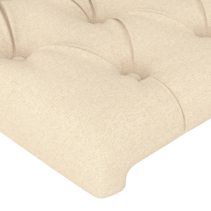 Kopfteil mit Ohren Creme 183x23x78/88 cm Stoff