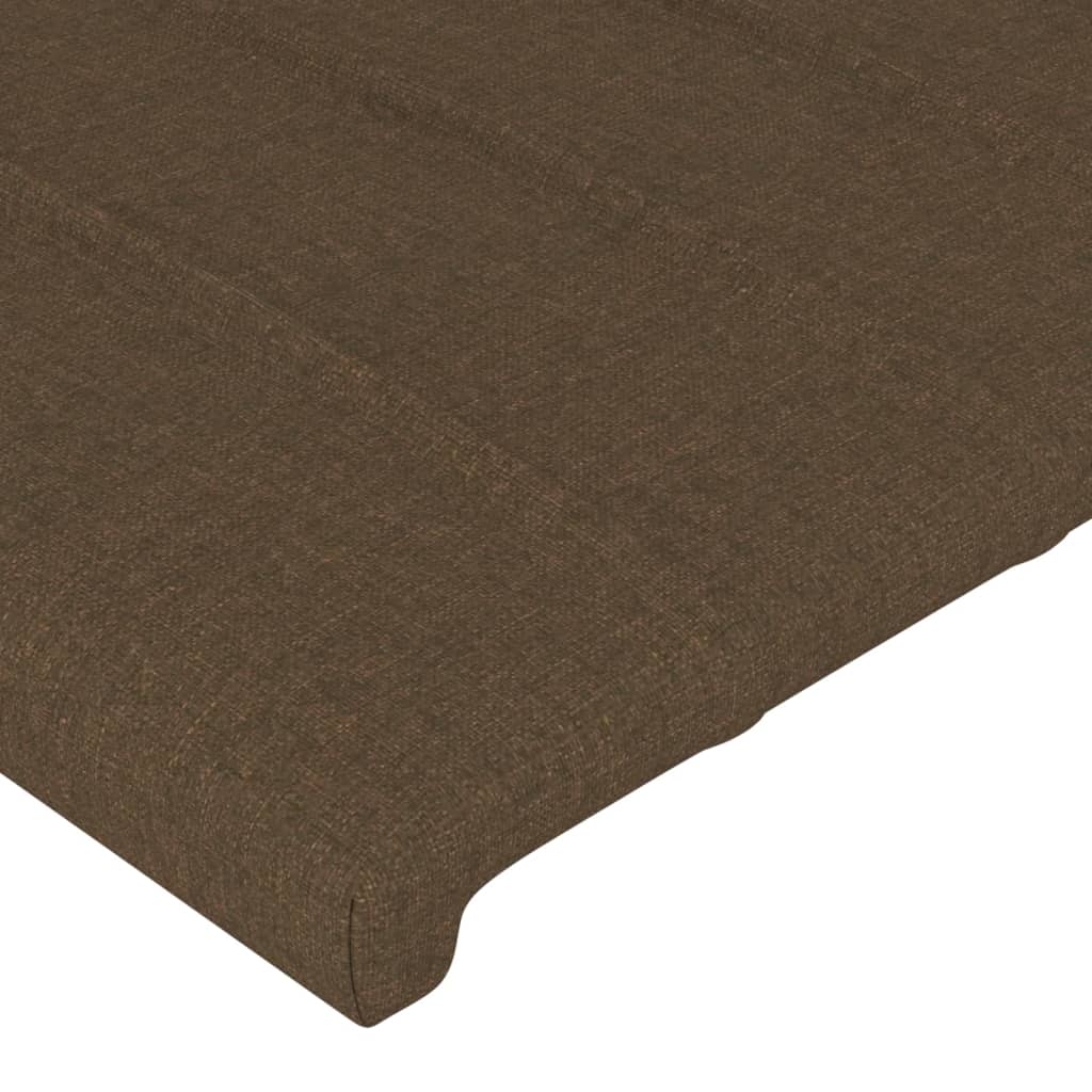 Kopfteil mit Ohren Dunkelbraun 83x23x118/128 cm Stoff