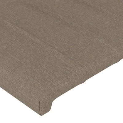 Kopfteil mit Ohren Taupe 83x23x118/128 cm Stoff