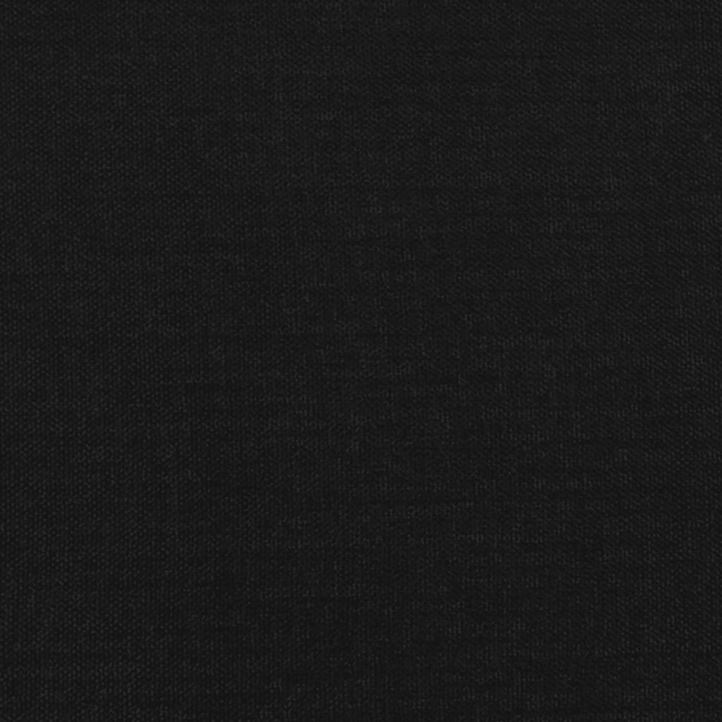 Kopfteil mit Ohren Schwarz 147x16x118/128 cm Stoff