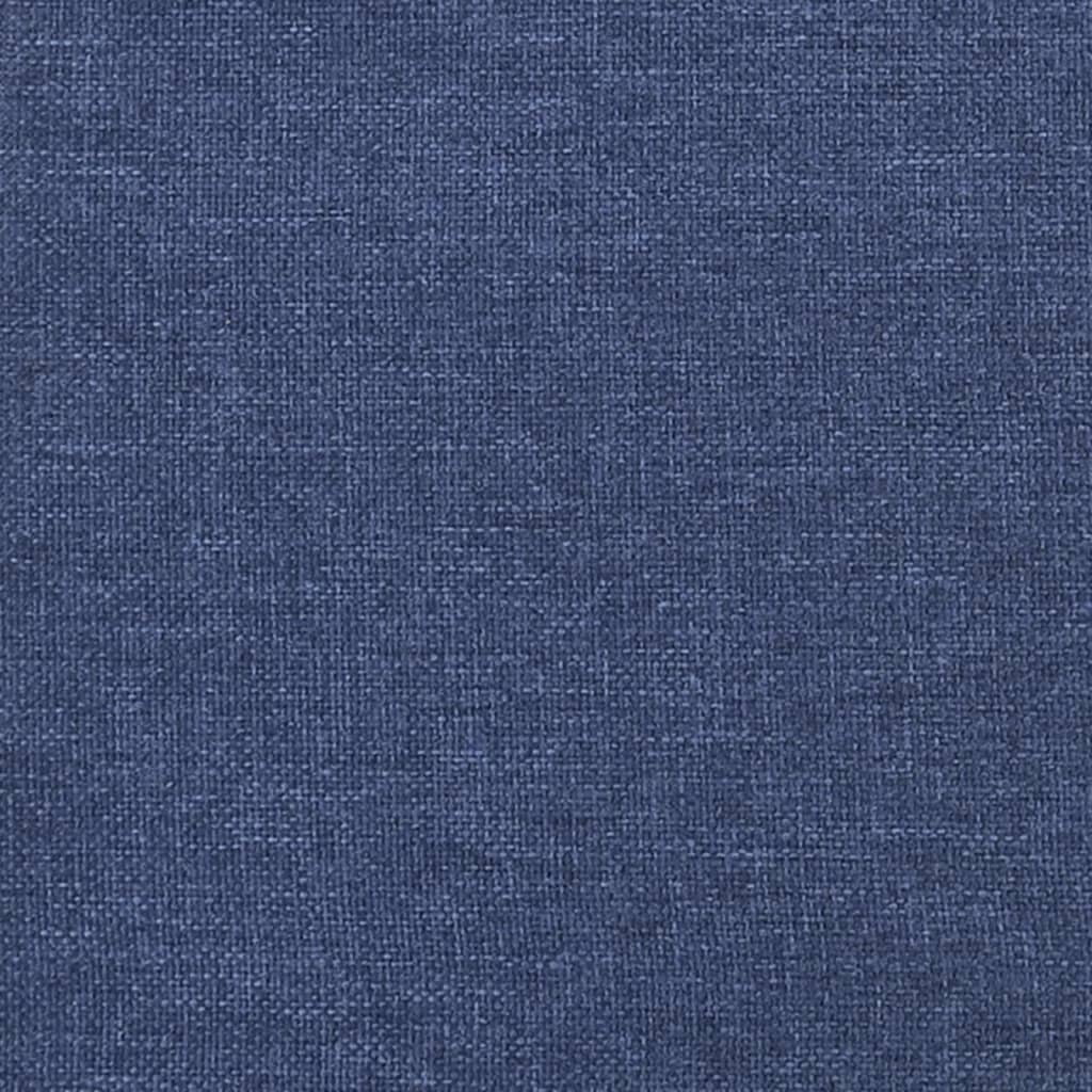 Kopfteil mit Ohren Blau 93x16x118/128 cm Stoff