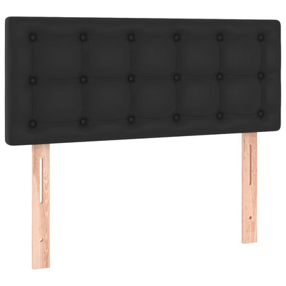 LED Kopfteil Schwarz 100x5x78/88 cm Kunstleder