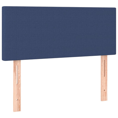 Boxspringbett mit Matratze Blau 90x190 cm Stoff