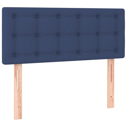 Boxspringbett mit Matratze Blau 100x200 cm Stoff