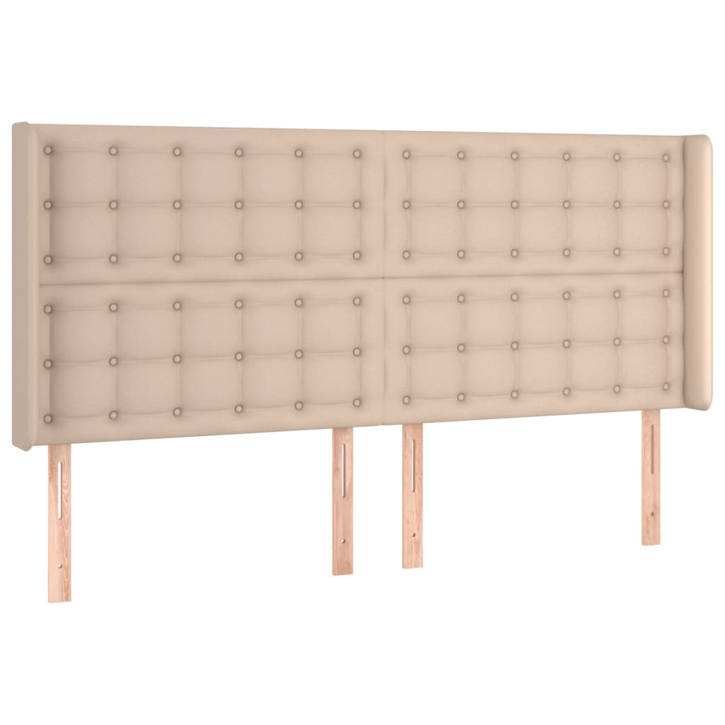 Boxspringbett mit Matratze & LED Cappuccino-Braun 180x200cm