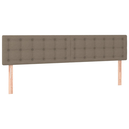 Boxspringbett mit Matratze & LED Taupe 180x200 cm Stoff