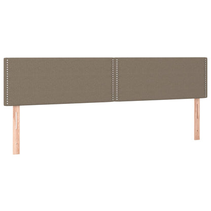 Boxspringbett mit Matratze & LED Taupe 160x200 cm Stoff