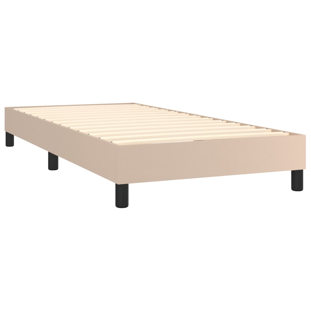 Boxspringbett mit Matratze & LED Cappuccino-Braun 90x190cm