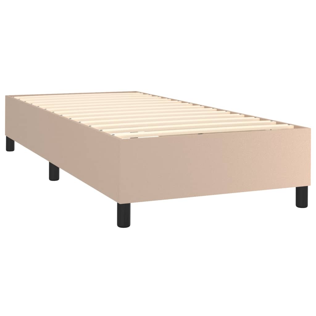 Boxspringbett mit Matratze & LED Cappuccino-Braun 90x190cm