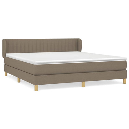 Boxspringbett mit Matratze Taupe 160x200 cm Stoff